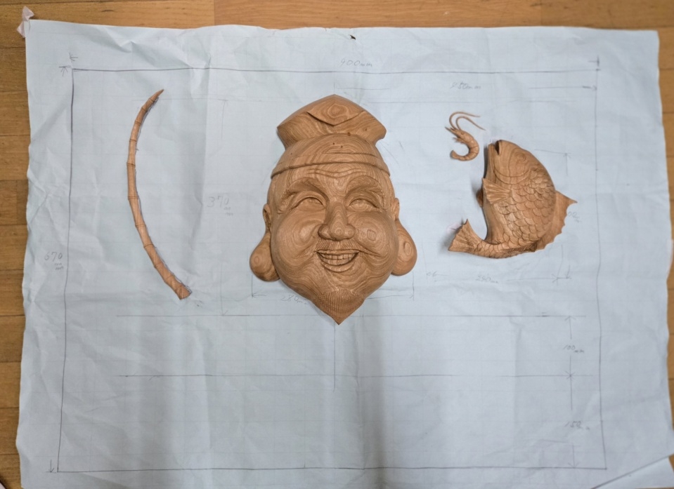 恵比寿面の写真